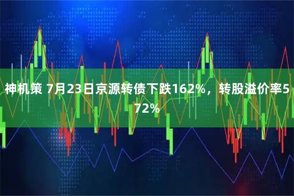 神机策 7月23日京源转债下跌162%，转股溢价率572%